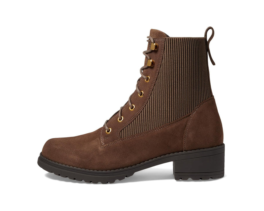 WOMEN'S COLE HAAN CAMEA WATERPROOF COMBAT BOOT II | LAVA SUEDE