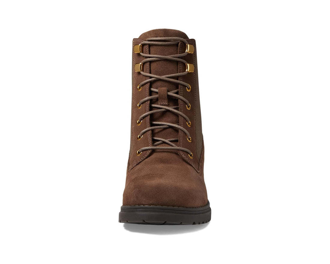 WOMEN'S COLE HAAN CAMEA WATERPROOF COMBAT BOOT II | LAVA SUEDE