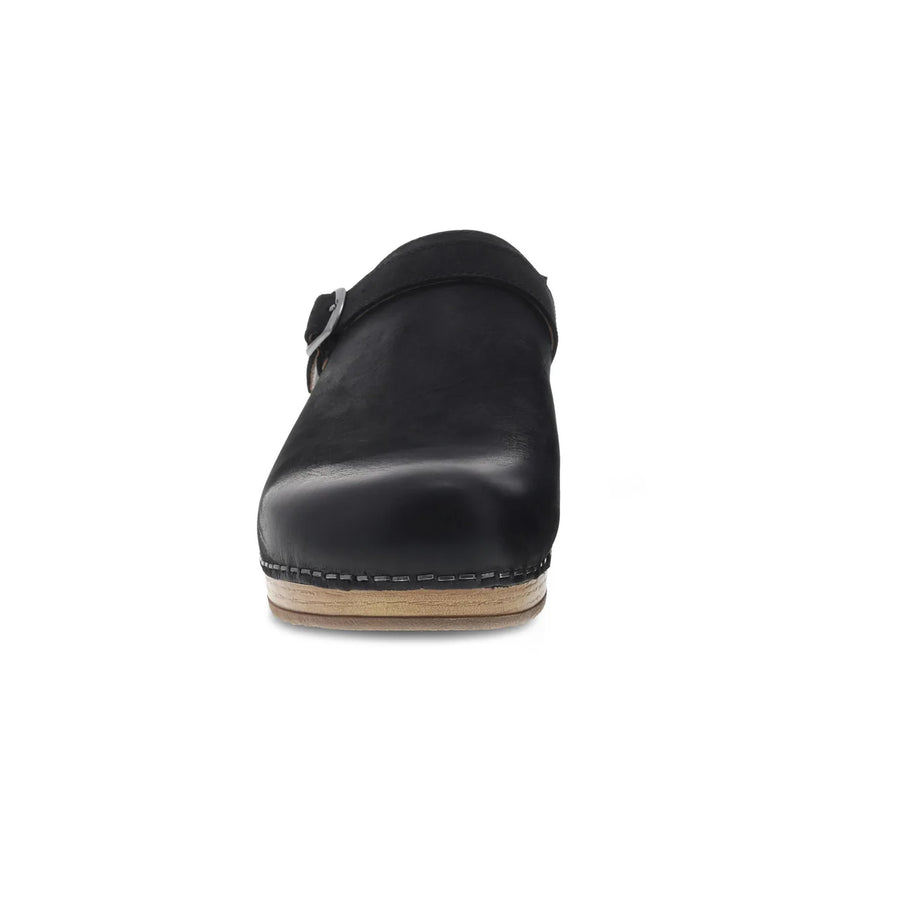 WOMEN'S DANSKO BERRY | BLACK BURNISHED NUBUCK MULE