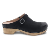 WOMEN'S DANSKO BERRY | BLACK BURNISHED NUBUCK MULE