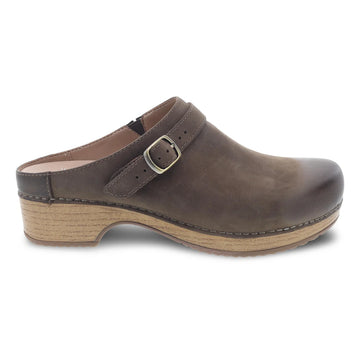 WOMEN'S DANSKO BERRY | MUSHROOM BURNISHED NUBUCK MULE