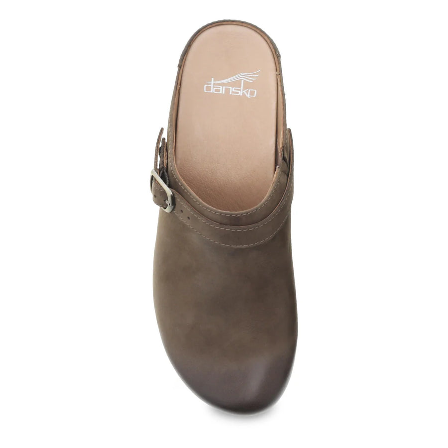 WOMEN'S DANSKO BERRY | MUSHROOM BURNISHED NUBUCK MULE