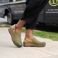 WOMEN'S DANSKO MERRIN | OLIVE BURNISHED SUEDE