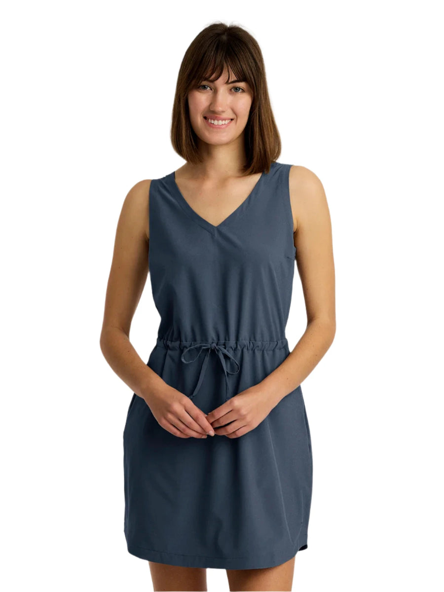 WOMEN'S FREE FLY BREEZE DRESS | STORM CLOUD