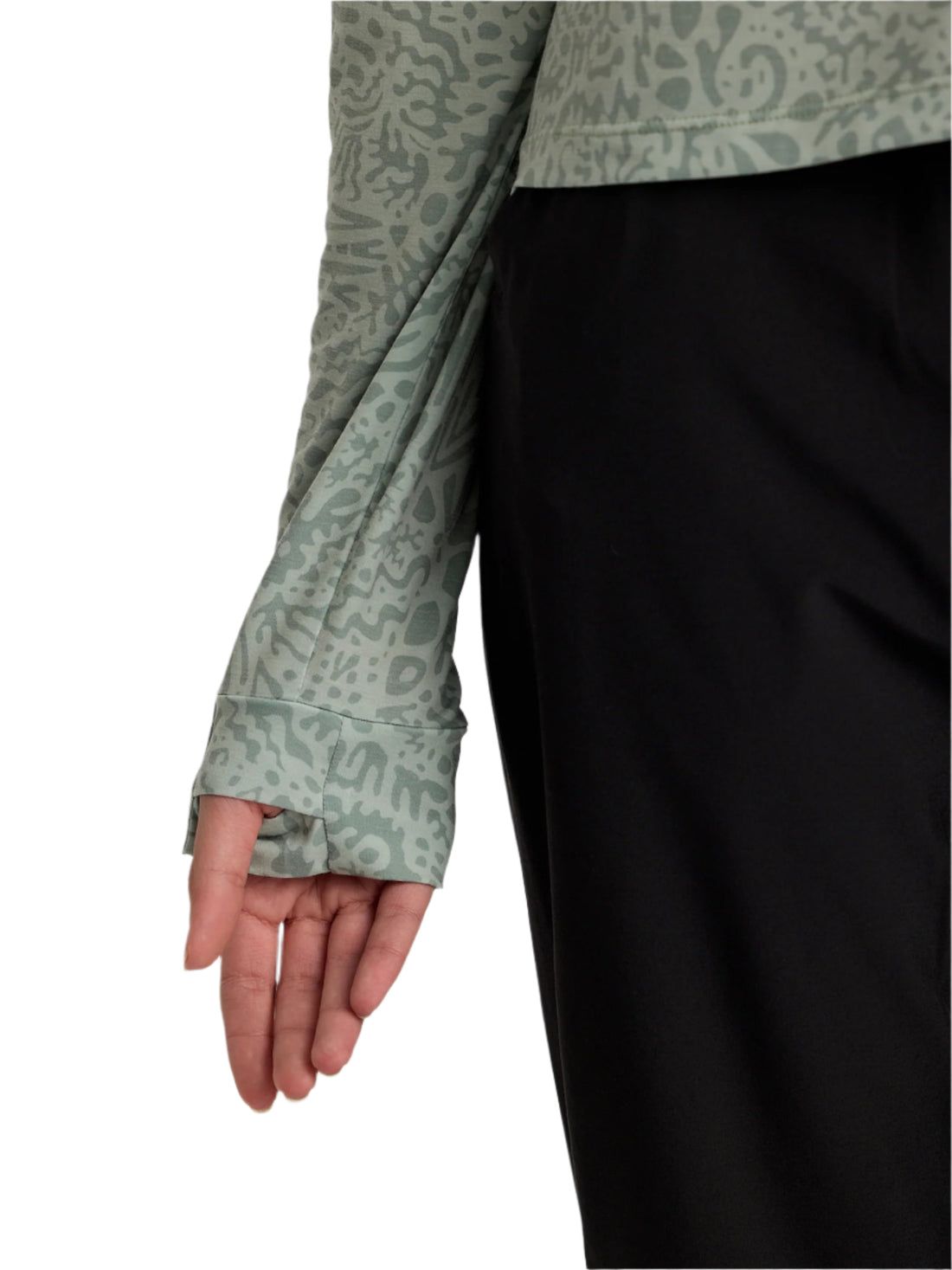 WOMEN'S FREE FLY ELEVATE LIGHTWEIGHT HOODIE | DRIFTER PRINT / DESERT SAGE