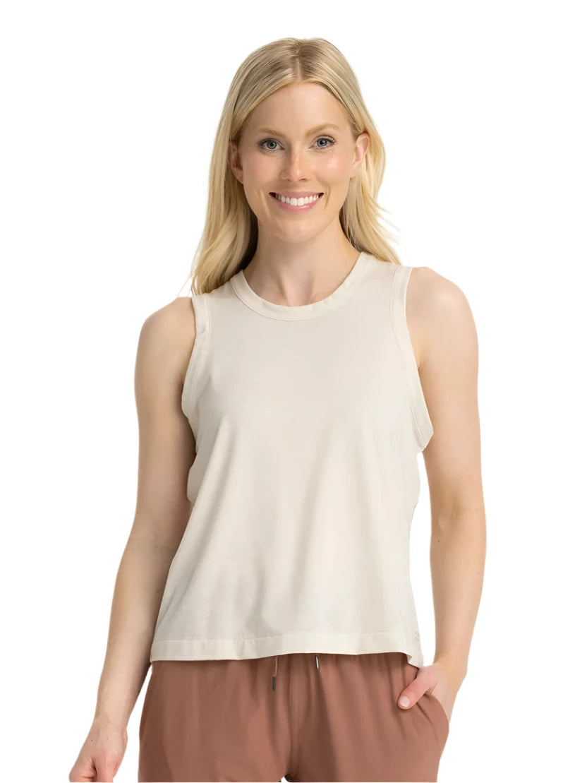 WOMEN'S FREE FLY ELEVATE LIGHTWEIGHT TANK | HEATHER BIRCH