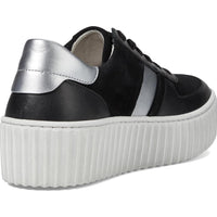 WOMEN'S GABOR 53.203.27 SNEAKER | BLACK / SILVER