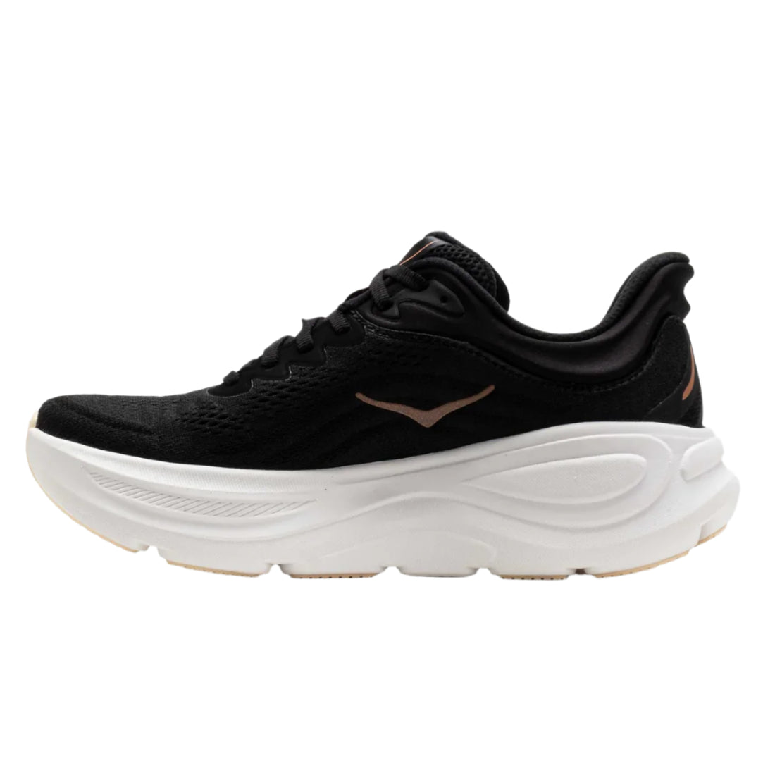 WOMEN'S HOKA BONDI 9 | BLACK / ROSE GOLD