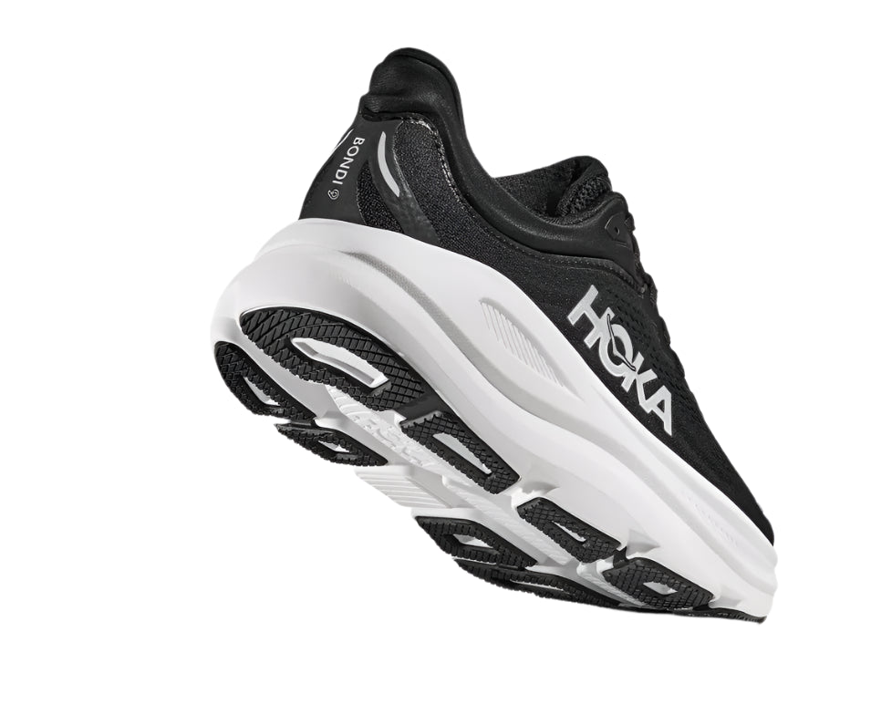 WOMEN'S HOKA BONDI 9 | BLACK / WHITE