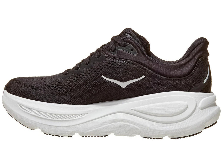 WOMEN'S HOKA BONDI 9 | BLACK / WHITE