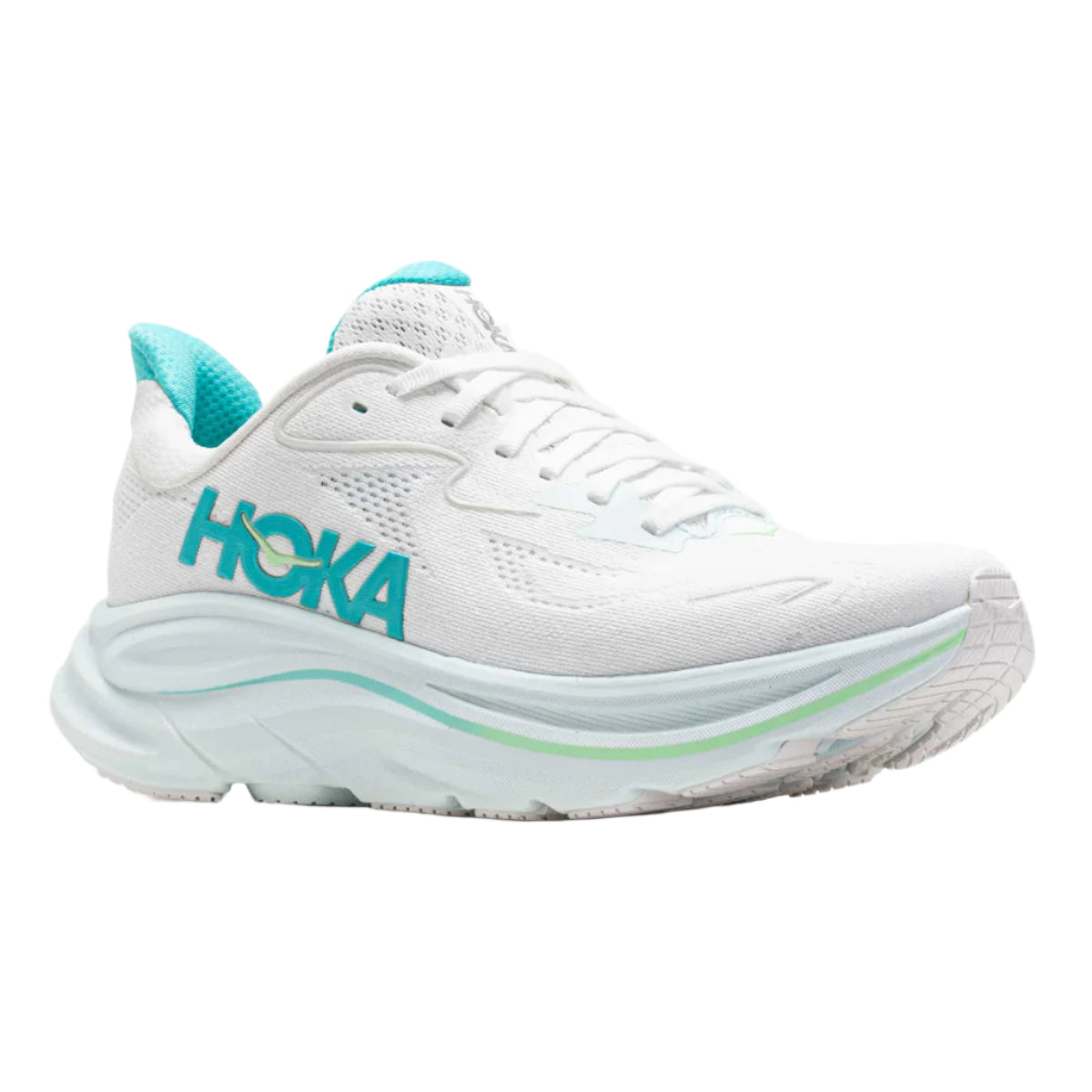 WOMEN'S HOKA CLIFTON 10 | WHITE / CIELO BLUE – Randy's Shoes