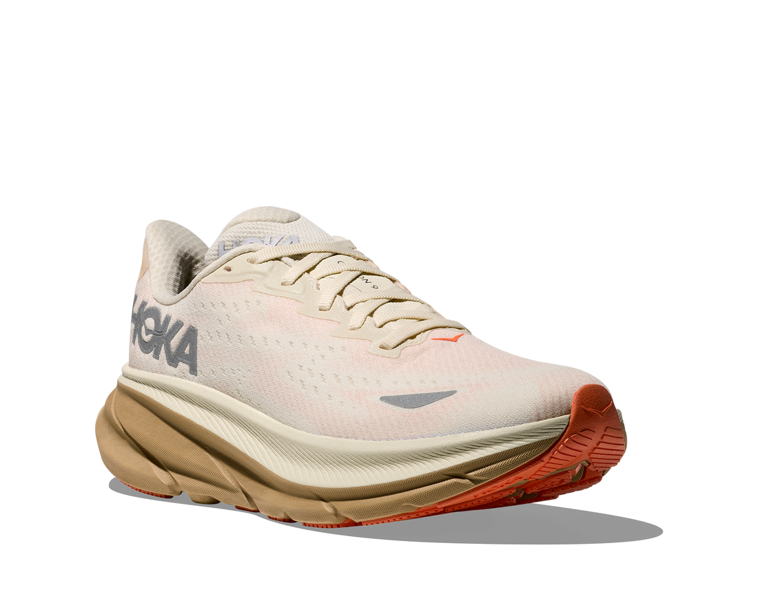 WOMEN'S HOKA CLIFTON 9 GTX | EGGSHELL / KHAKI