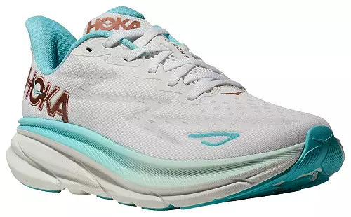 WOMEN'S HOKA CLIFTON 9 | FROST / ROSE GOLD