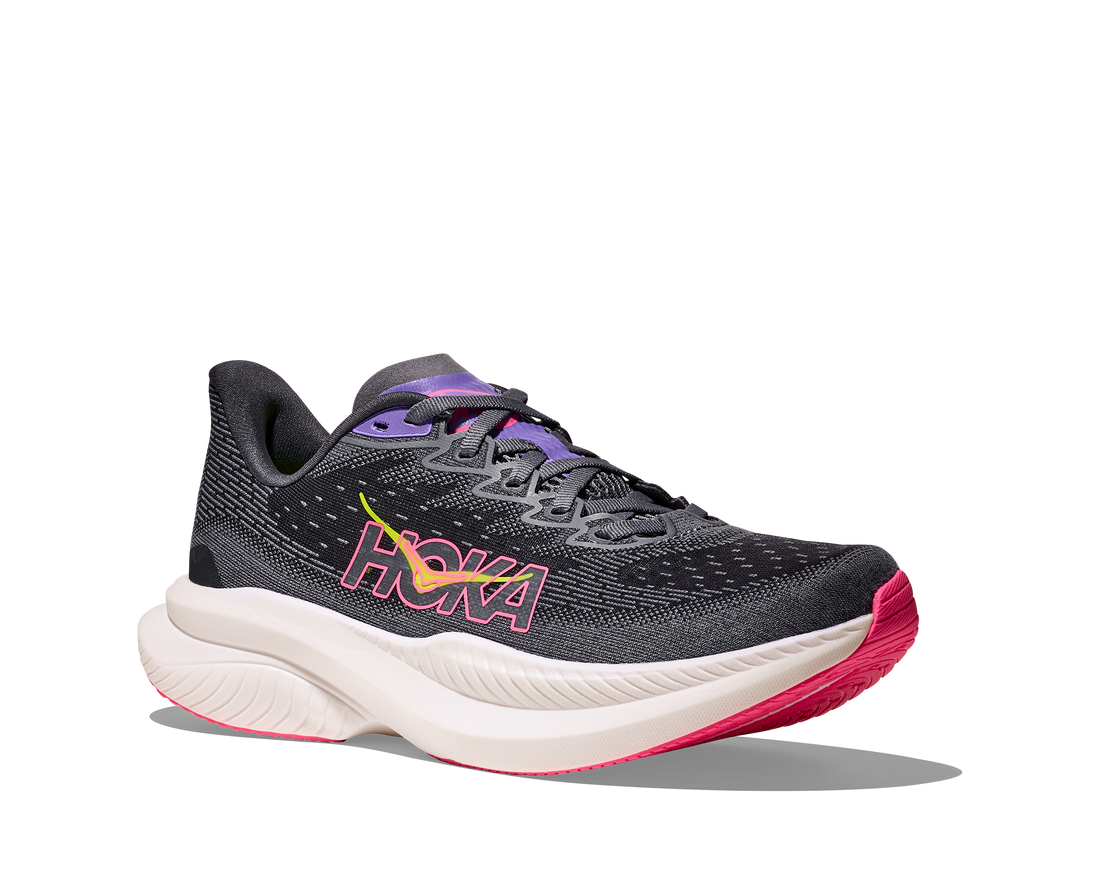 WOMEN'S HOKA MACH 6 | GREY SKIES / CHARCOAL GREY
