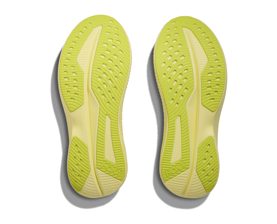 WOMEN'S HOKA MACH 6 | WHITE | NEON HOKA CITRUS