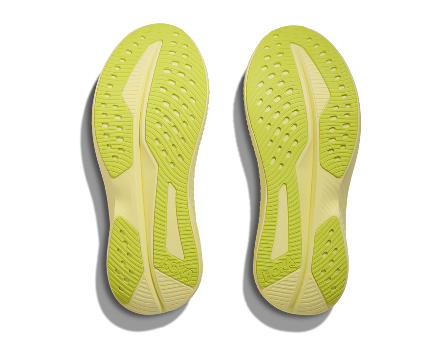 WOMEN'S HOKA MACH 6 | WHITE | NEON HOKA CITRUS