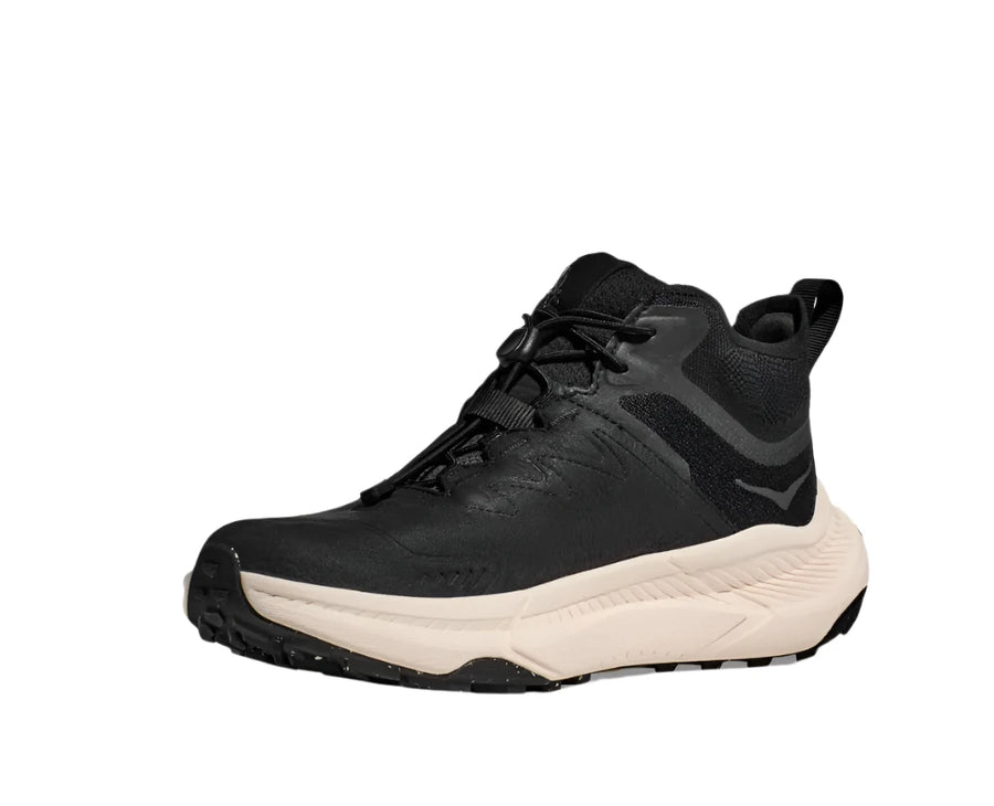 WOMEN'S HOKA TRANSPORT CHUKKA GTX | BLACK / ALABASTER