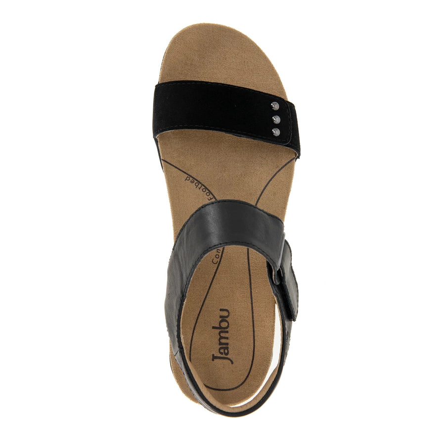 WOMEN'S JAMBU MORGAN SANDAL | BLACK