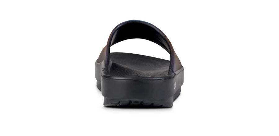 WOMEN'S OOFOS OOLALA LUXE SLIDE | MIDNIGHT SPECTRE