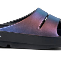 WOMEN'S OOFOS OOLALA LUXE SLIDE | MIDNIGHT SPECTRE