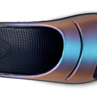 WOMEN'S OOFOS OOLALA LUXE SLIDE | MIDNIGHT SPECTRE