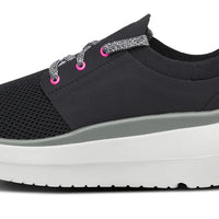 WOMEN'S OOFOS OOMY STRIDE | WHITE / BLACK