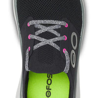 WOMEN'S OOFOS OOMY STRIDE | WHITE / BLACK