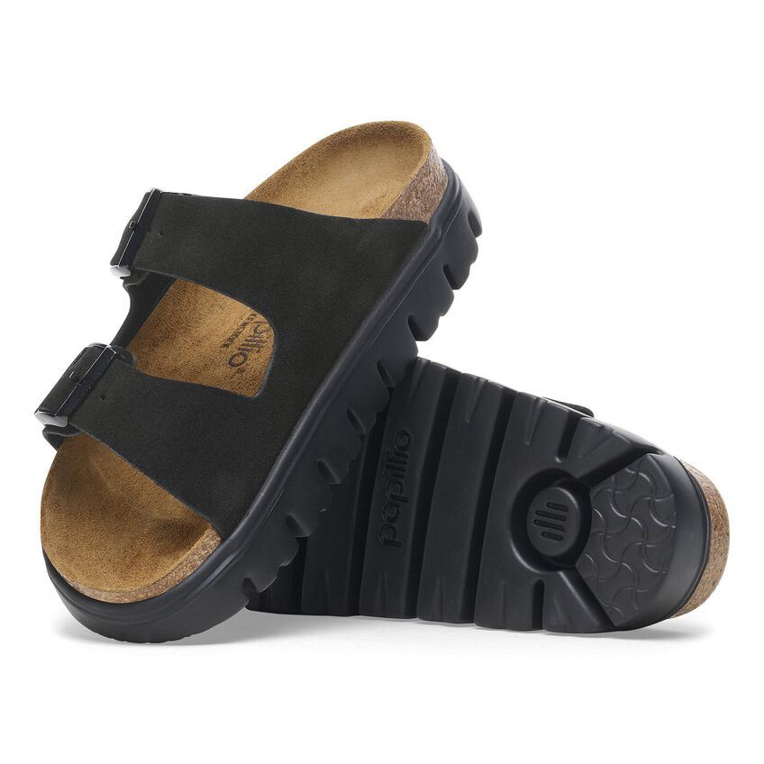 WOMEN'S PAPILLIO BY BIRKENSTOCK ARIZONA CHUNKY PLATFORM | BLACK / BLACK