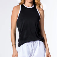 WOMEN'S PB5-STAR CORE TANK | BLACK / WHITE