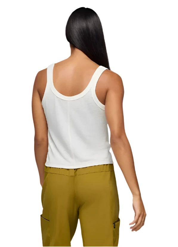WOMEN'S PRANA COZY UP TANK | SOFT WHITE