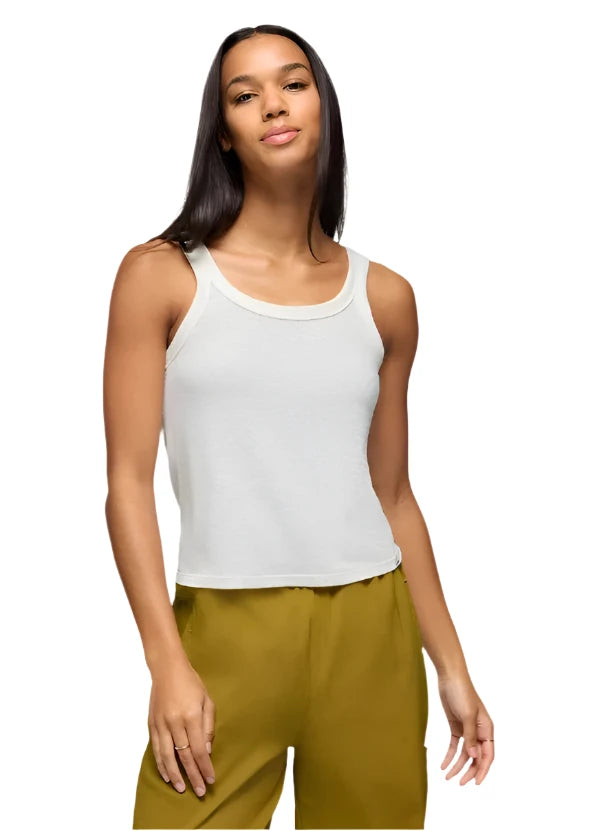 WOMEN'S PRANA COZY UP TANK | SOFT WHITE