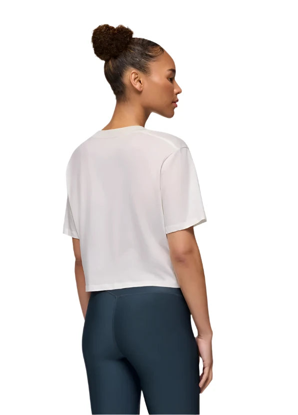 WOMEN'S PRANA EVERYDAY CROP TEE | SOFT WHITE