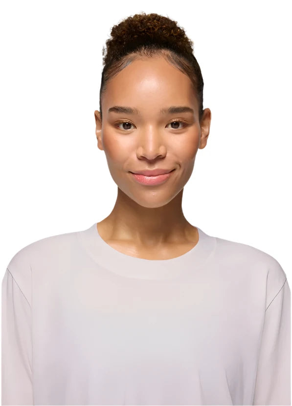 WOMEN'S PRANA EVERYDAY CROP TEE | SOFT WHITE