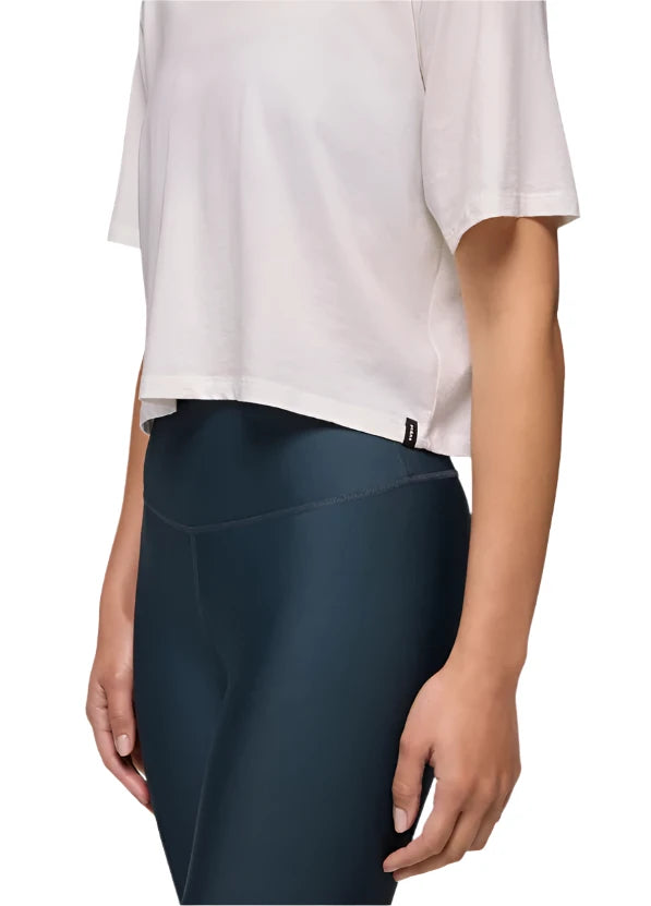 WOMEN'S PRANA EVERYDAY CROP TEE | SOFT WHITE