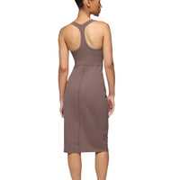 WOMEN'S PRANA HEAVANA RACERBACK MIDI DRESS | CAROB HEATHER