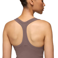 WOMEN'S PRANA HEAVANA RACERBACK MIDI DRESS | CAROB HEATHER