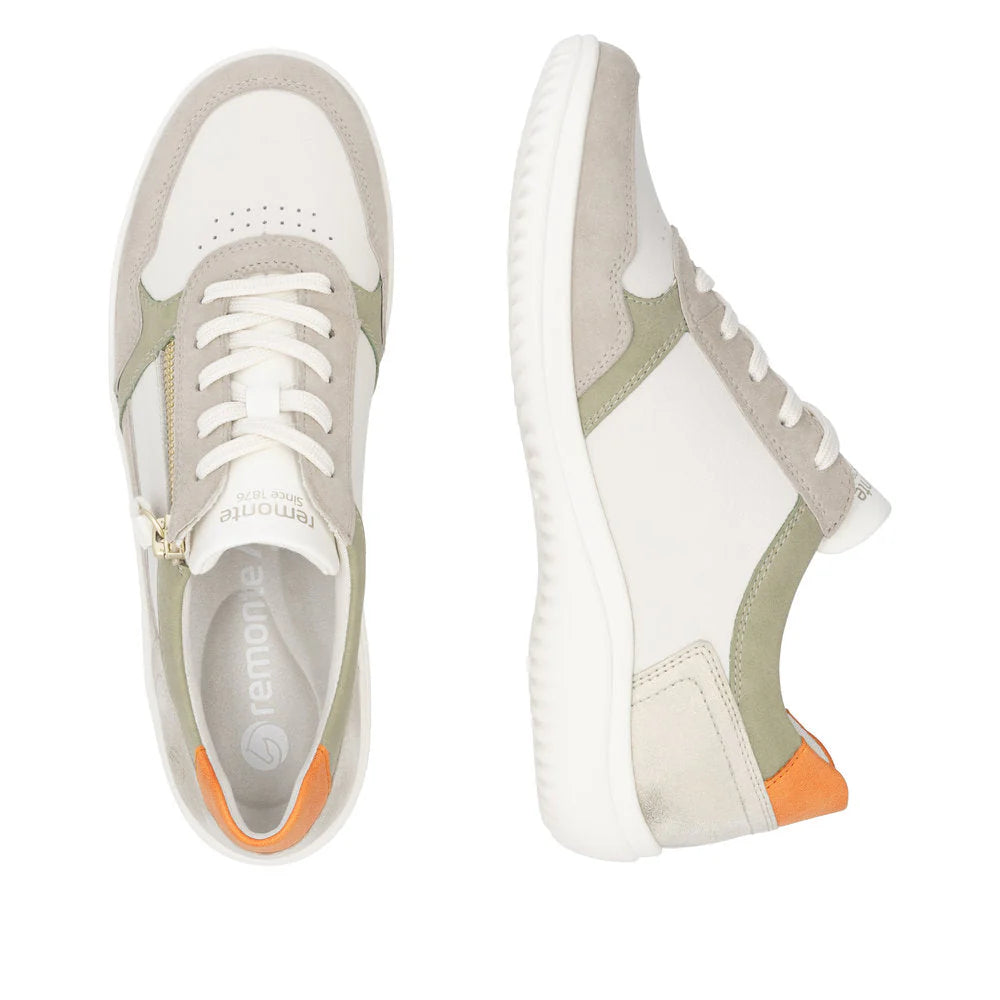 WOMEN'S REMONTE LOUANN 06 | LEHM / OFF WHITE / SALBEI / MUSCHEL / ORANGE