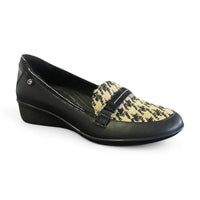 WOMEN'S REVERE MONTMARTE WEDGE LOAFER | HOUNDSTOOTH