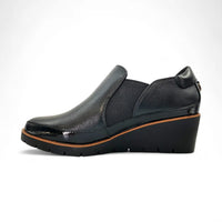 WOMEN'S REVERE MYKONOS WEDGE LOAFER | BLACK