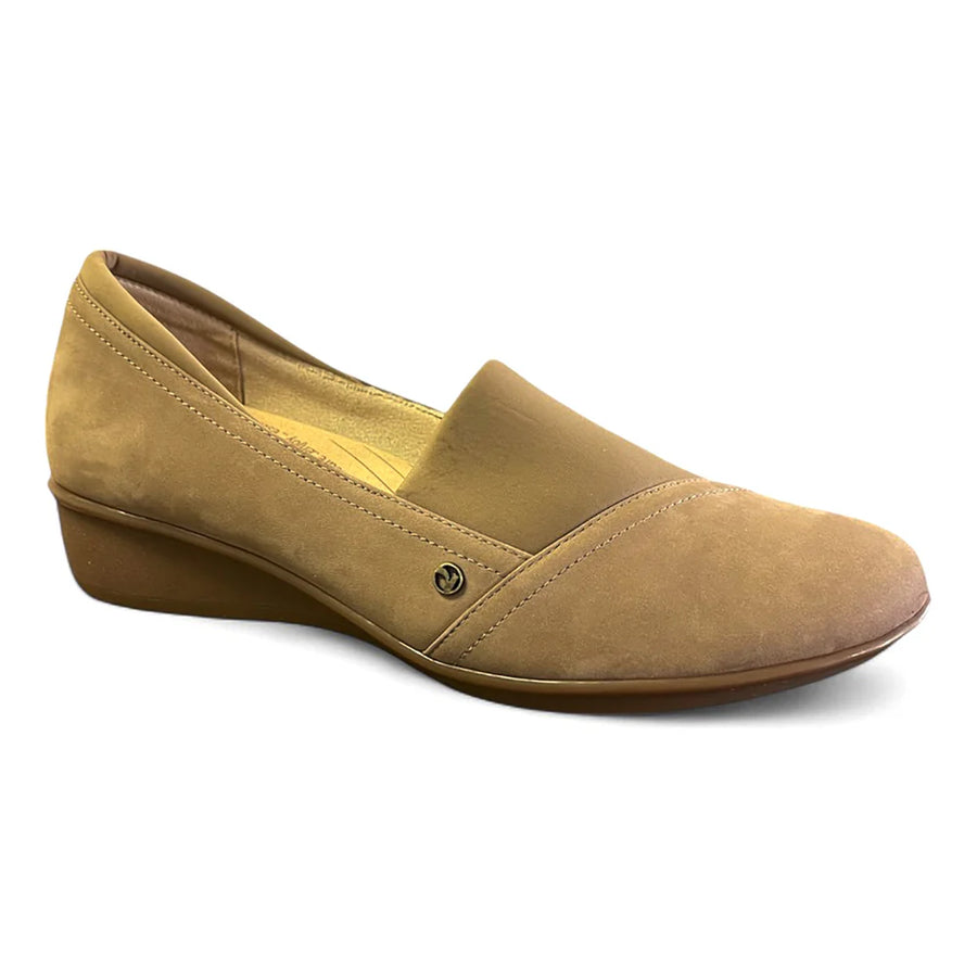 WOMEN'S REVERE NAPLES STRETCH LOAFER | TOFFEE NUBUCK