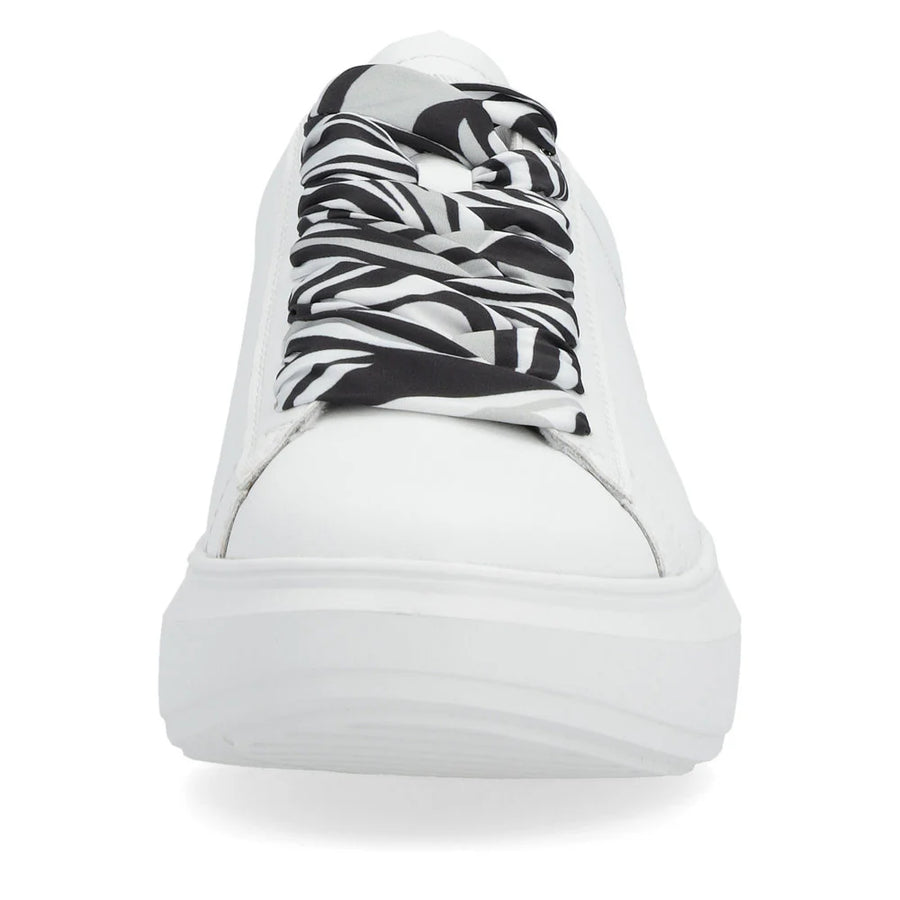 WOMEN'S RIEKER ADELIA 01 | WHITE / BLACK