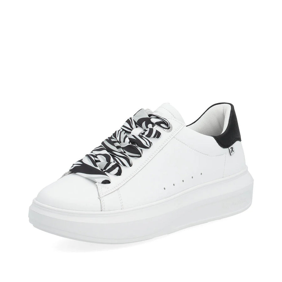 WOMEN'S RIEKER ADELIA 01 | WHITE / BLACK