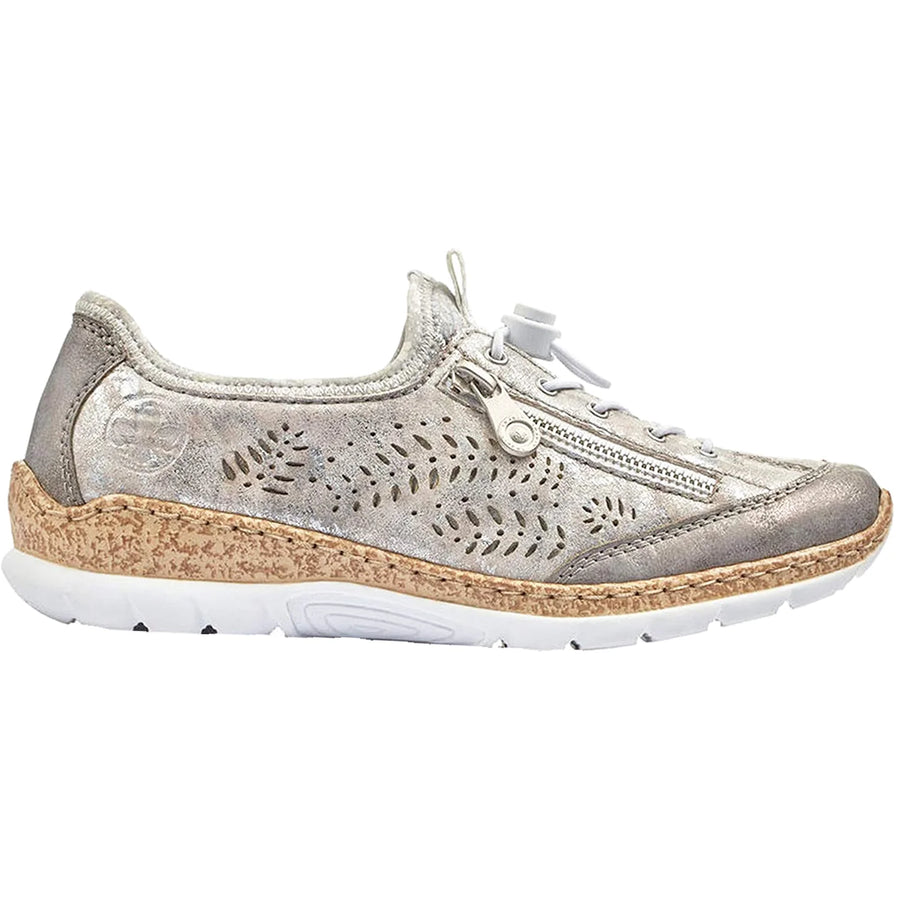 WOMEN'S RIEKER NIKITA K6 | GREY/ROSE-METALLIC