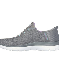 WOMEN'S SKECHERS SLIP-INS: SUMMITS DAZZLING HAZE |  GREY / MULTI