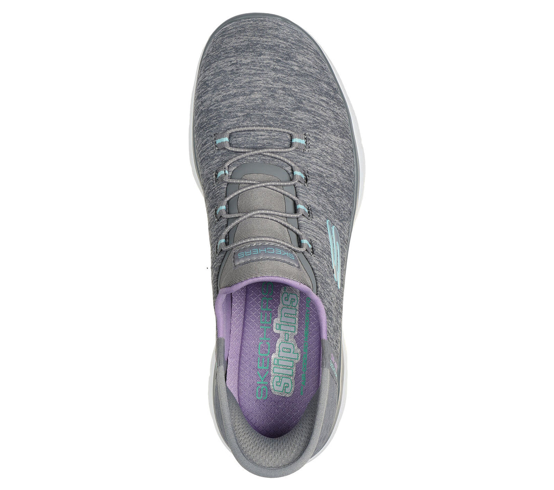 WOMEN'S SKECHERS SLIP-INS: SUMMITS DAZZLING HAZE |  GREY / MULTI