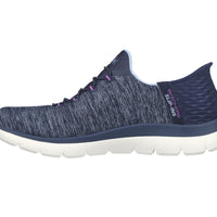 WOMEN'S SKECHERS SLIP-INS: SUMMITS DAZZLING HAZE / NAVY / PURPLE