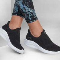 WOMEN'S SKECHERS SLIP-INS: ULTRA FLEX 3.0 SMOOTH STEP | BLACK