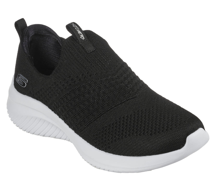 WOMEN'S SKECHERS SLIP-INS: ULTRA FLEX 3.0 SMOOTH STEP | BLACK