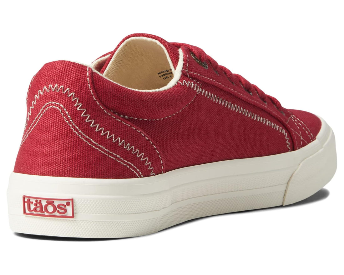 WOMEN'S TAOS PLIM SOUL SNEAKER | RED CANVAS