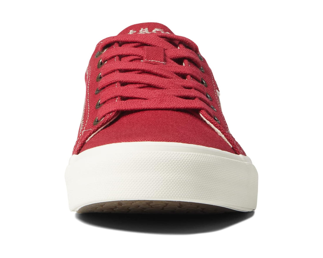 WOMEN'S TAOS PLIM SOUL SNEAKER | RED CANVAS